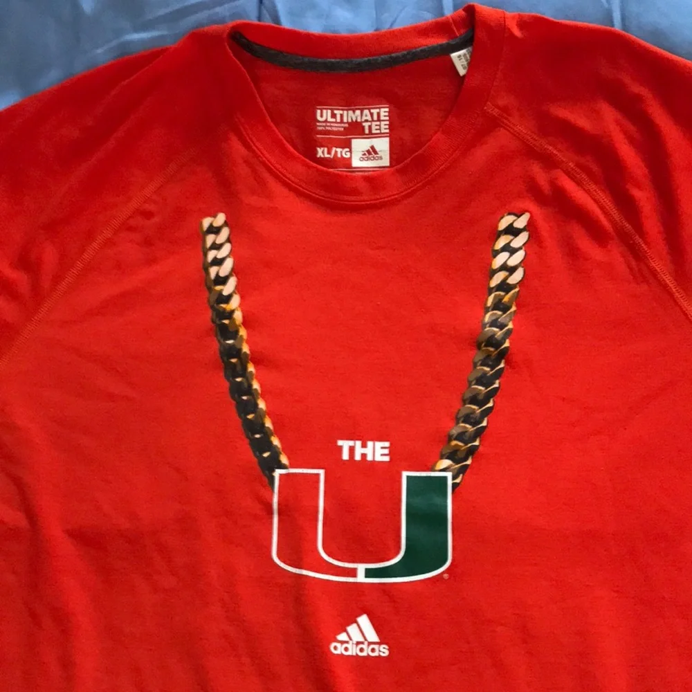 The U Chain tee Adidas Red Graphic‎ Men's Tee